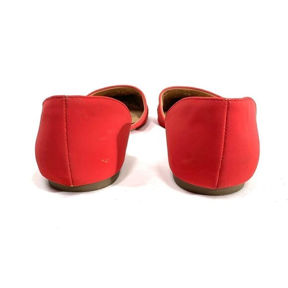 Madden Girl G-ELLY D'Orsay Flats Pointed Toe Red Perforated Vegan Leather Sz 11 - Picture 10 of 10